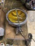 NOS Vtg Mazda Electroline 6 Volt Amber Fog Lights Chrome Housing Auto Truck 30's
