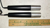 Vintage Pair Dokorder DX-205 Dynamic Microphones 600 ohm Tokyo Japan Untested