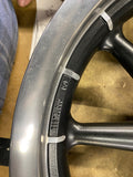 Front 9 Round Spoke Mag Harley Touring FLH Ultra classic Glide 00+ 3x16 Nice!