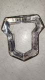 1952 1953 Mercury Hood Crest Emblem Trim Bezel Retainer Moulding OEM