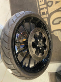 Black Talon Front Wheel Tire Avon Harley Touring 3.5x19 OEM Street Road glide FL