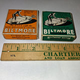 Vintage Aristocrat Biltmore Pocket Watch Boxes Lot - Orange & Green Radium