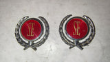 1975-1978 Mopar Dodge Charger SE Sail C-Pillar Emblem Medallions Pair OEM