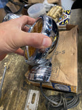 NOS Vtg Mazda Electroline 6 Volt Amber Fog Lights Chrome Housing Auto Truck 30's