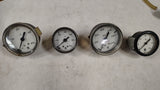 Vintage US Gauge Pressure Gauges Lot 60 400 600 3000 PSI Panel Back Mount