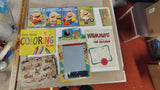 Vintage Childrens Book Game Lot 1940s 1960s Little Golden Books Humpty Dumpty
