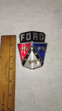 Vintage 1950-1951 Ford Car Hood Crest Ornament Emblem Insert