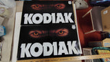 Vintage Kodiak Smokeless Tobacco Metal Tin Sign Bear Eyes Gas Station