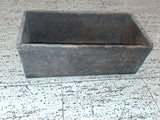 Vtg Wood Finger Joint Box Handcrafted Country Decorative Box Bin Rustic Antique