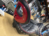 Corbin Indian Chief Seat w Backrest red trim 2014^ Touring Wide Comfort motorcyc