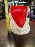 vintage ceramic Santa Claus head planter or open-top vase
