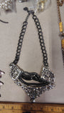 Vintage Jewelry Lot Statement Necklaces Coin Chain Beaded Earrings 35+ Pcs