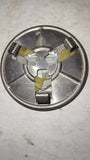 1980's Cadillac Seville DeVille Wire Wheel Center Cap Burgundy Gold Crest 6736