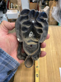 Cast Iron Lion Head Door Knocker Ring Rustic Vintage Style 6 Inch Goth Victorian