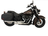 Tab 3.5 Short Chrome Slip-On Muffler Black Tip Zombie M8 Softail 2018^ FLHC FLDE
