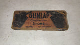 Vintage Dunlap No. 6434 Sharpening Stone Combination Bench Hone w/ Box