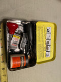 Vtg 60s Quickee Tubeless Tire Repair Kit Original Tin Display Oil Gas Petroliana