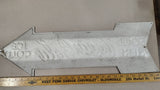 Vintage 1990 Coca-Cola Sold Here Ice Cold Tin Metal Arrow Sign 27" Embossed Coke