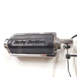 HARLEY Flame Cut Footpegs Chrome Rubber OEM Softail Dyna Sportster FXR Chopper