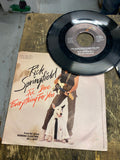 Vtg 7" 45 RPM Vinyl Record Lot 4 Rick Springfield Joe Walsh Greg Kihn lifes been