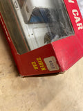 Vintage ASC Japan Tin Toy Friction Siren Police Car 9.75" Original Box 60's