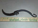 Antique Folding Sickle Tool - Collectible Hand Forged Iron Agricultural Relic