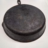 Vtg Unmarked Wagner Ware No. 8 Cast Iron Skillet 10 1/2 Inch Deep Chicken Fryer