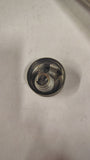 Vintage 1950s Chrome Ribbed Metal Flashlight Large 5 D Cell Battery Collectible