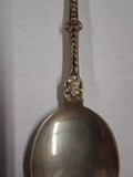Vintage Overijssel Holland Souvenir Spoon Crowned Lion Coat of Arms Demitasse