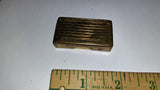 Vintage 1930s Gillette Gold Plated Metal Blade Bank Case & 6 Gold Tone Blades