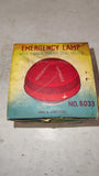 1960's Emergency Blinking Red Warning Light No 6033 Hong Kong Suction Cup Boxed