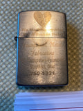 Windguard Silver Lighter Youngstown Ohio Mfg FAbricating Collectible Advertising