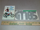 Vtg 1974 Suzuki GT185 Owners Manual and You and Your Suzuki Safety Booklet Lot!