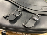 OEM Harley-Davidson Black Leather Motorcycle Saddle Bags Sportster 04^ 883 1200
