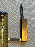 Vtg Borg Warner Pocket Knife Fancy 10K gold emblem Scissors Japan 60's Minty!