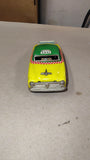 Vintage 1950s Japan Tin Litho Yellow Cab Taxi Toy Car Green Roof Checker
