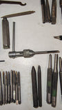 Vintage Machinist Lot Tap Wrench Set Screw Extractor Pin Punch Tool and MORE!