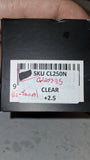 Bi-Focal Clear Lens Motorcycle Riding Glasses +2.5 Diopter Foam Padded CL250N