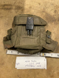 VTG Vietnam War Era Canvas Pouch 3 Magazines -US Militaria Army Ammo pouch