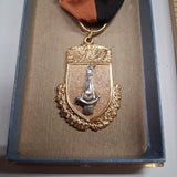 1970 25 Yards Offhand First Place Medal Old Westmoreland Rifles Box Blackinton
