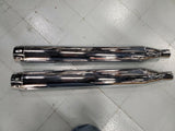 Slip on Mufflers Harley Touring Ultra classic Bagger 1995-2016 Revolvers Billet