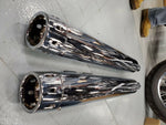 Slip on Mufflers Harley Touring Ultra classic Bagger 1995-2016 Revolvers Billet