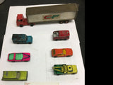 LOT OF 7 LESNEY TOOTSIE TOY MATCHBOX NO 12 NO 55/73 DODGE WRECKER NO 20 NO 63