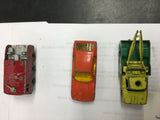 LOT OF 7 LESNEY TOOTSIE TOY MATCHBOX NO 12 NO 55/73 DODGE WRECKER NO 20 NO 63