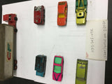 LOT OF 7 LESNEY TOOTSIE TOY MATCHBOX NO 12 NO 55/73 DODGE WRECKER NO 20 NO 63