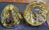 NOS Custom Chrome Clear Bullet Turn Signal Lenses Harley Yamaha V-Star Road Star