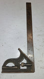Vintage L.S. Starrett No. 94 Combination Square 12 Inch Ruler Cast Iron USA