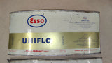 1960's Vintage Esso & Amalie Flat Metal Oil Can Labels - 3 Pc Lot