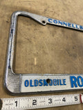 Vtg Metal Connellsville Motor Sales PA Dealer License Plate Frame Auto Truck Tag