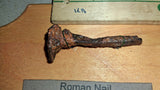 Ancient Roman Iron Nail Artifact 1st-5th Century AD Found Near Bath Eng Plaque